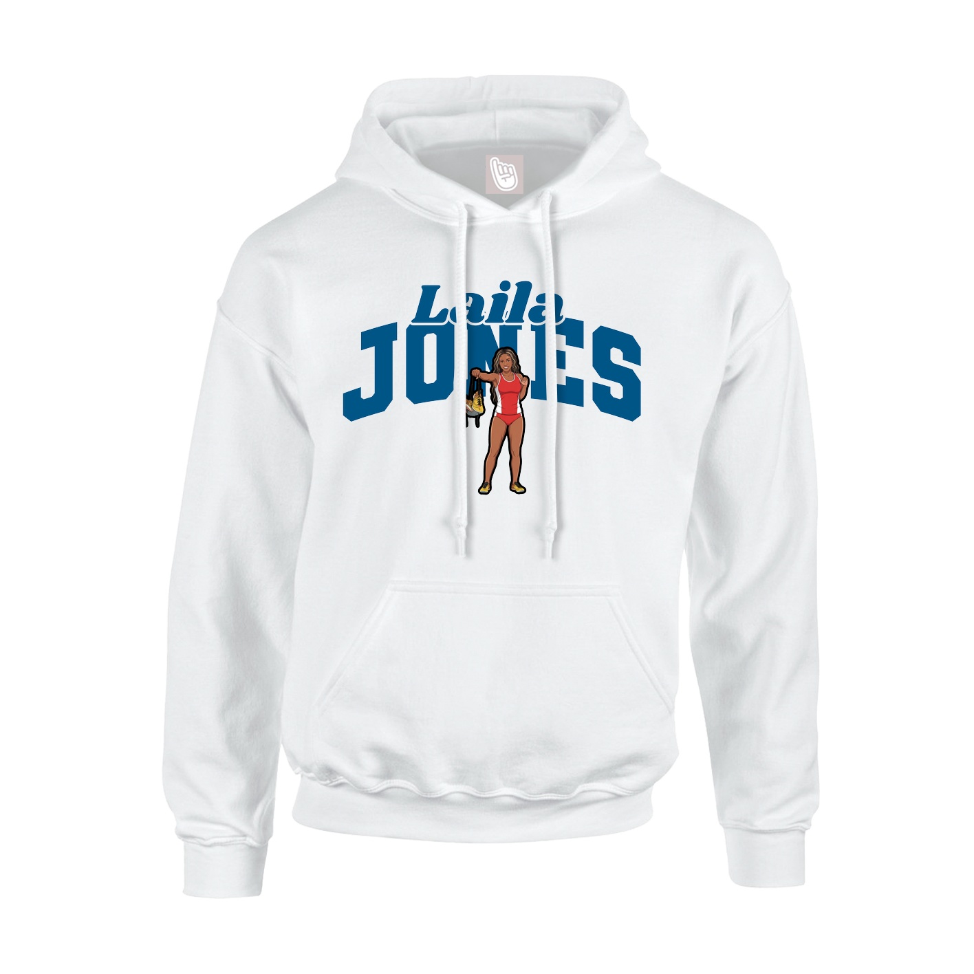 Hoodie — Signature Arch in White
