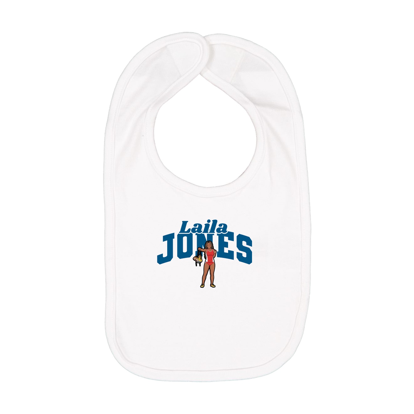 Infant Bib — Signature Arch in White