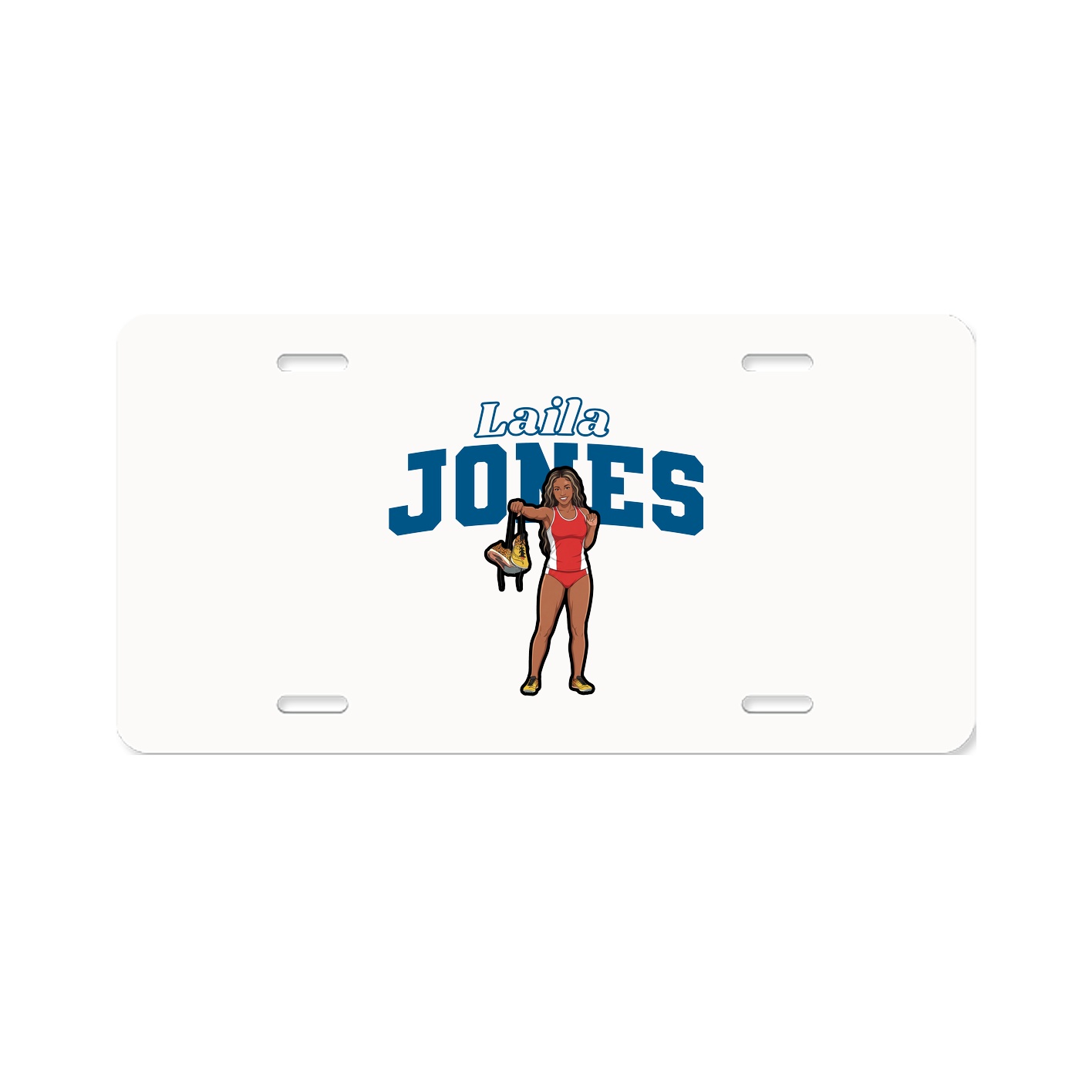 License Plate — Name Arch in Classic