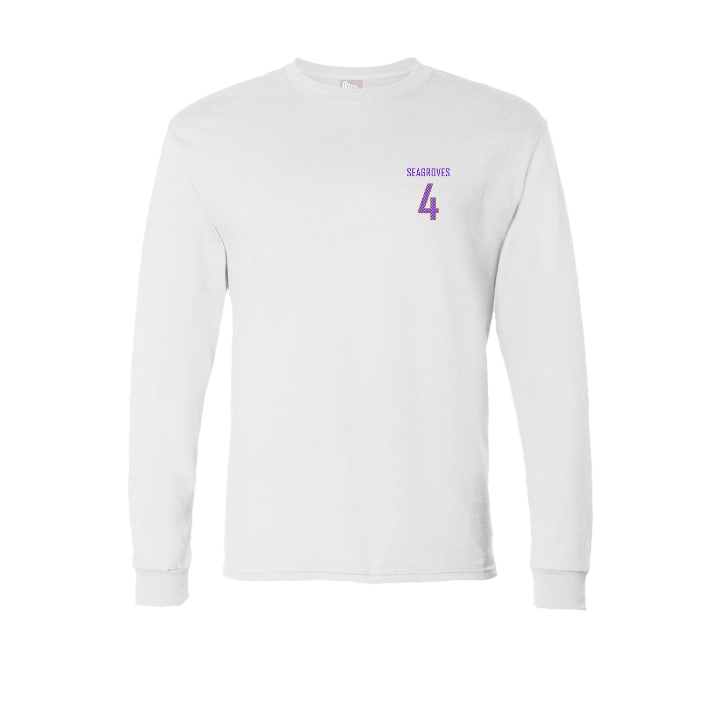 Long Sleeve Tee — Mesh Shirsey in White