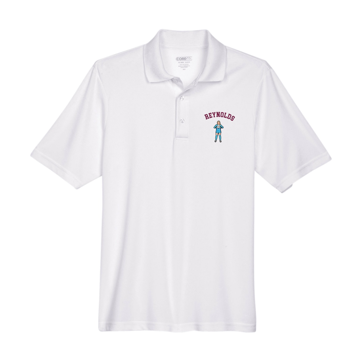 Performance Polo — Shirsey Arch in White
