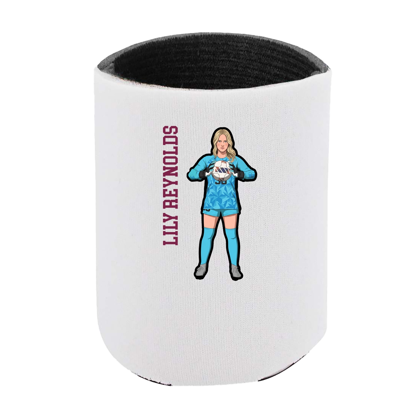 Can Holder — Name Vertical in White