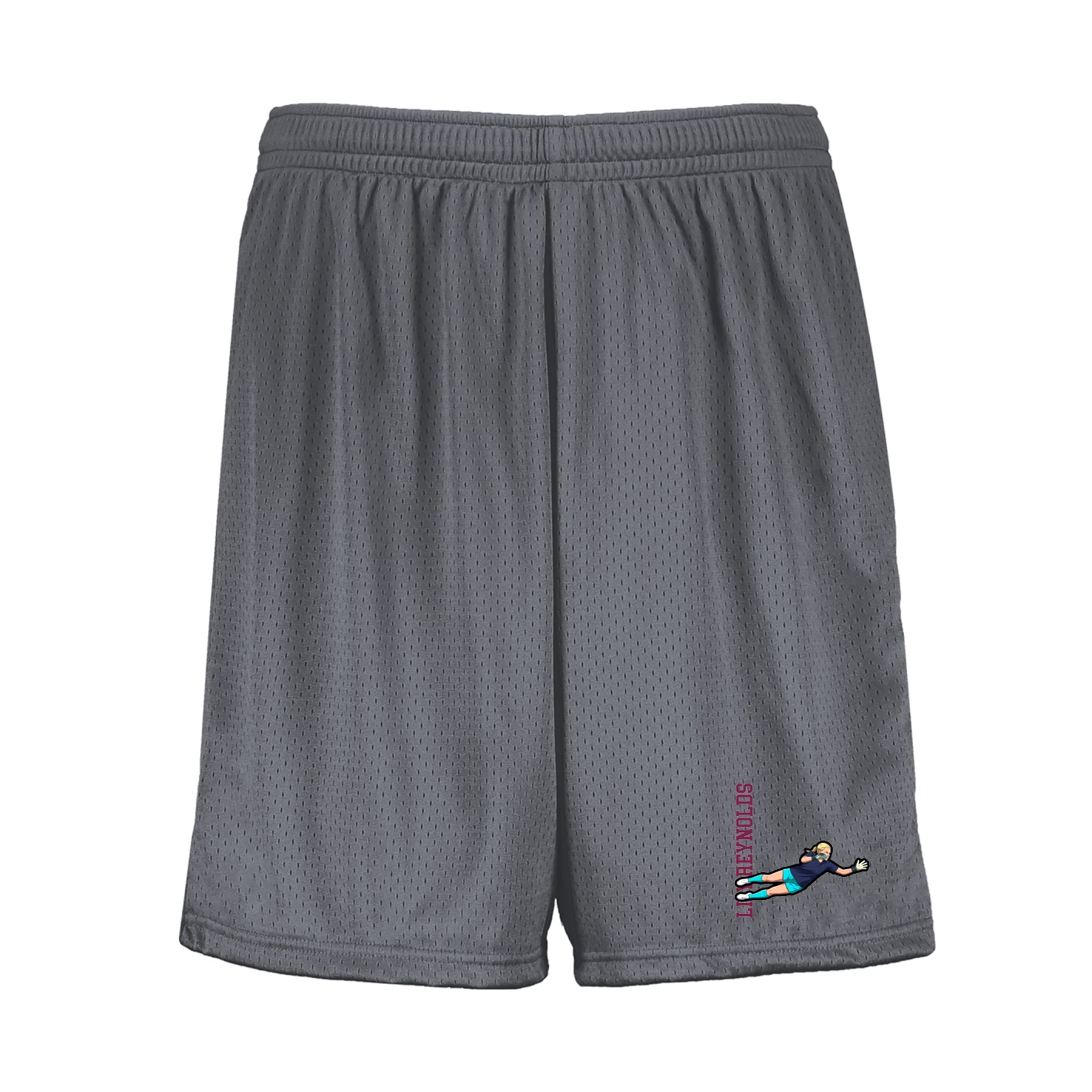 Shorts — Name Vertical in Grey