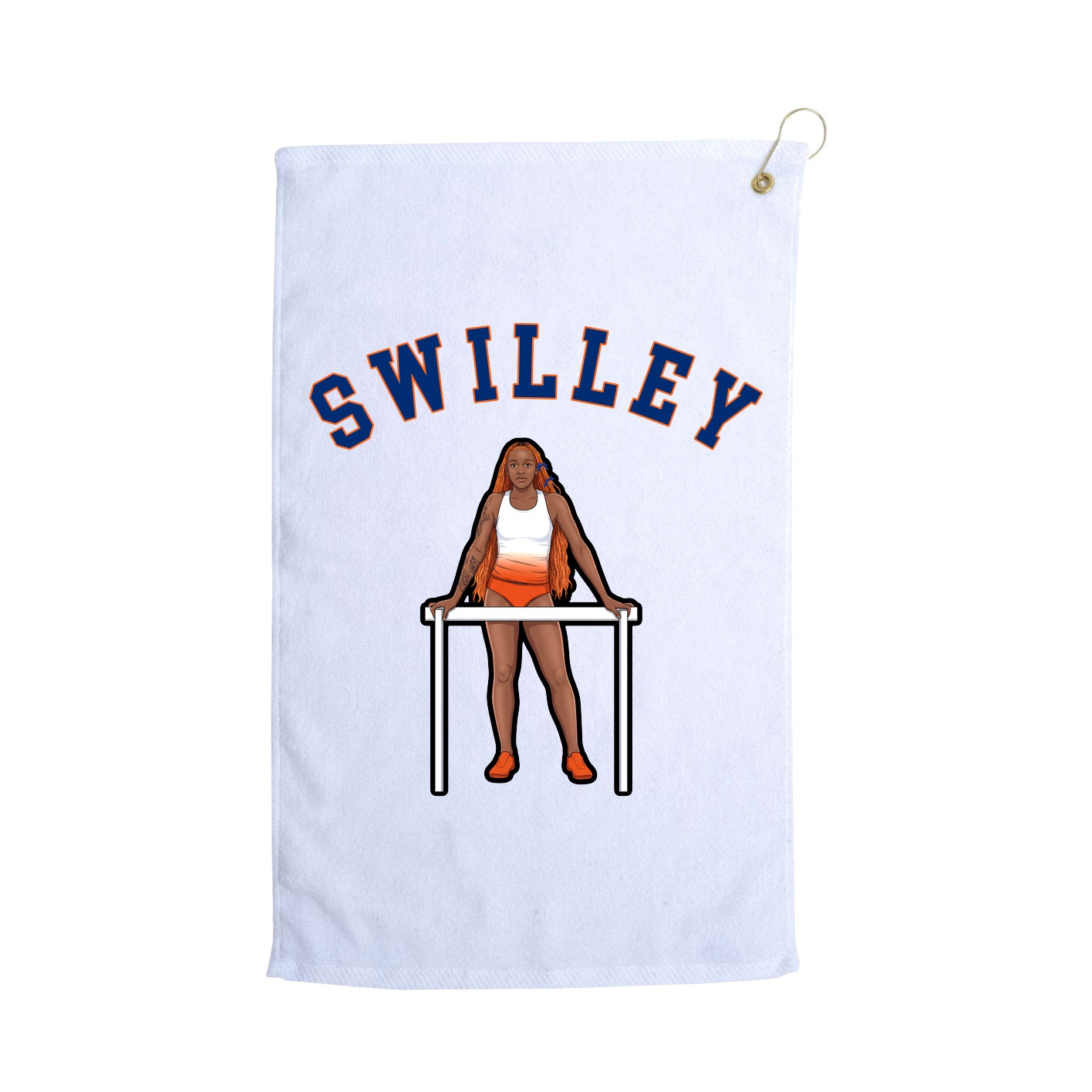 Golf Towel — Shirsey Arch in White