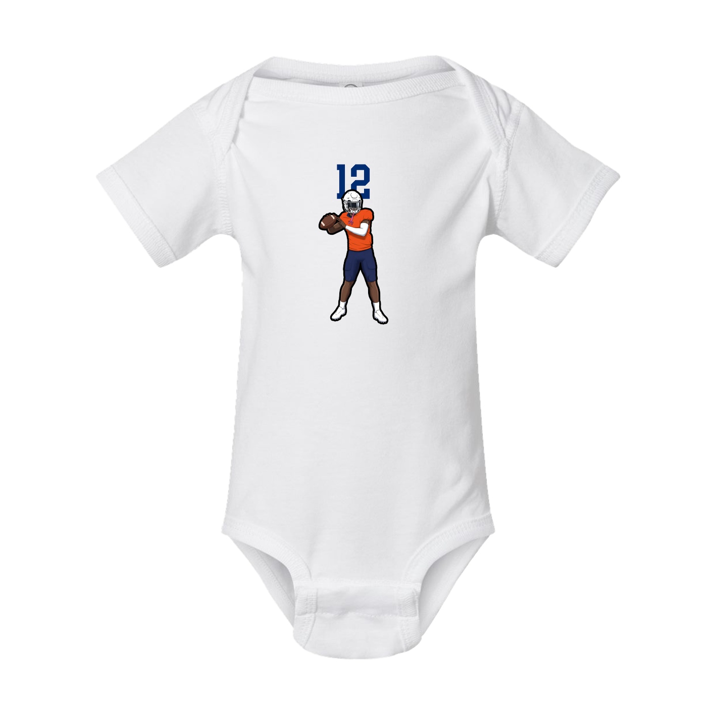 Baby Onesie — Number Top in White