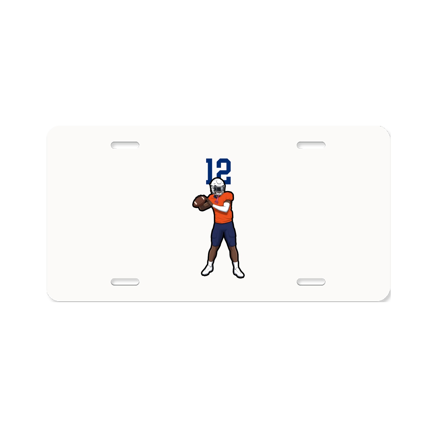 License Plate — Number Top in Classic