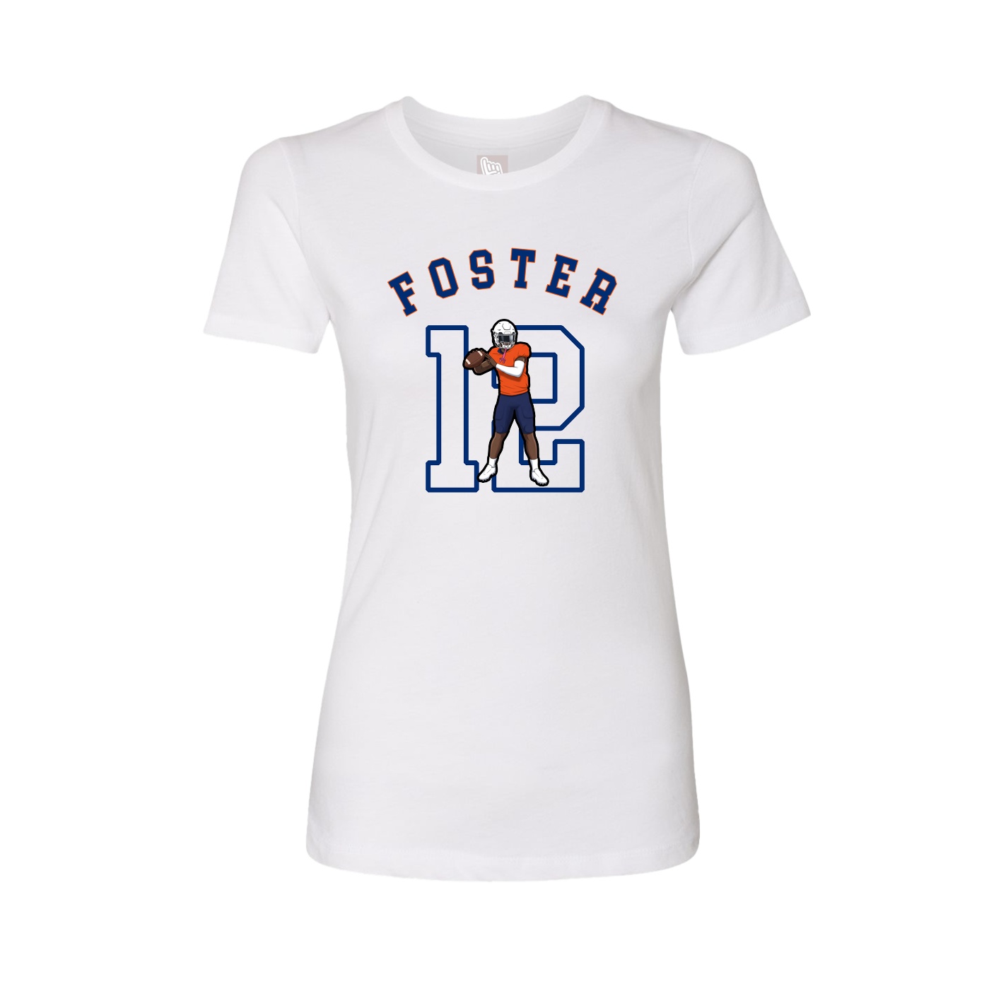 Fitted Women's Tee — Shirsey Arch in White