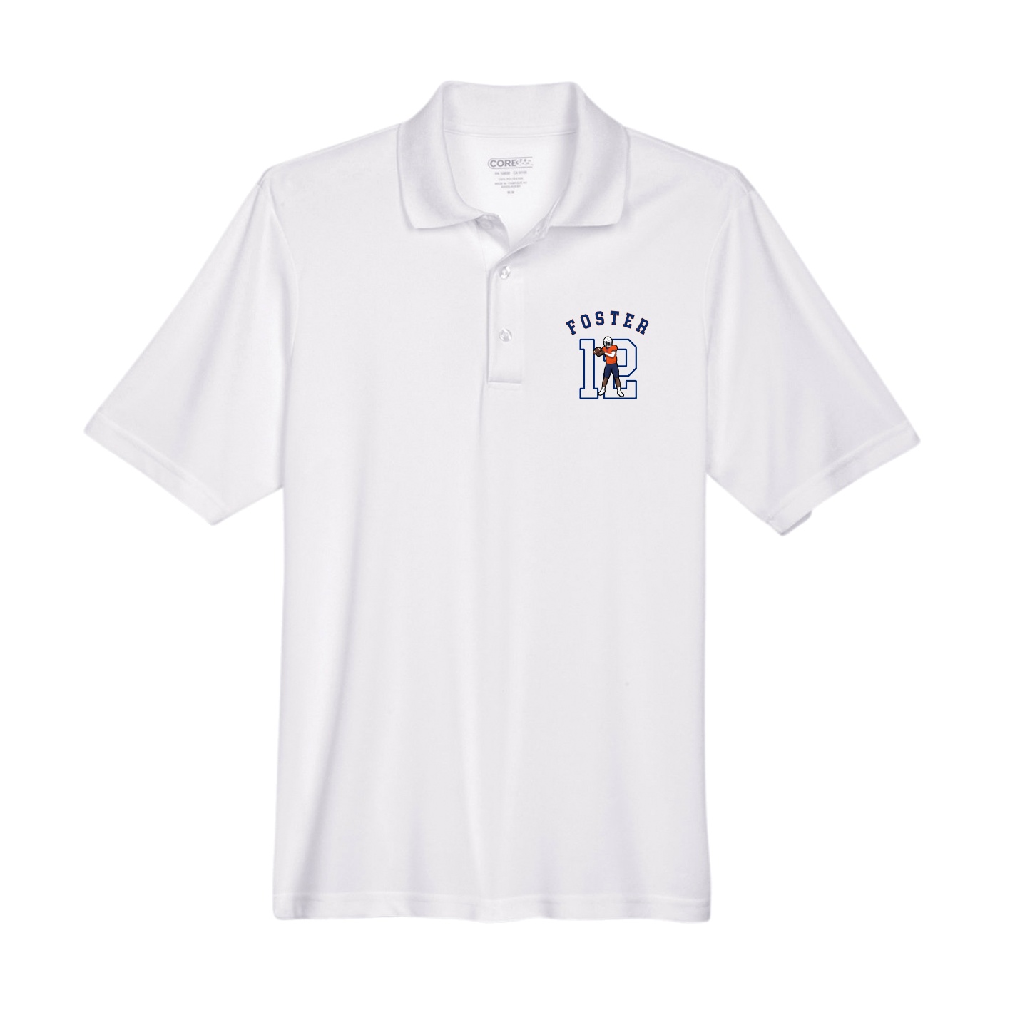 Performance Polo — Shirsey Arch in White