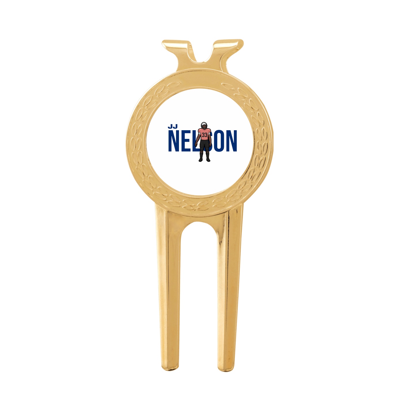 Divot Tool with Ball Marker — Player Name in Classic