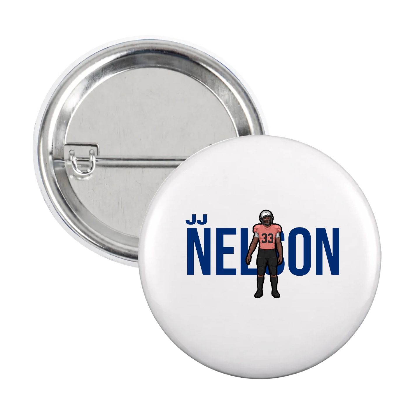 Game Day Button — Player Name in White