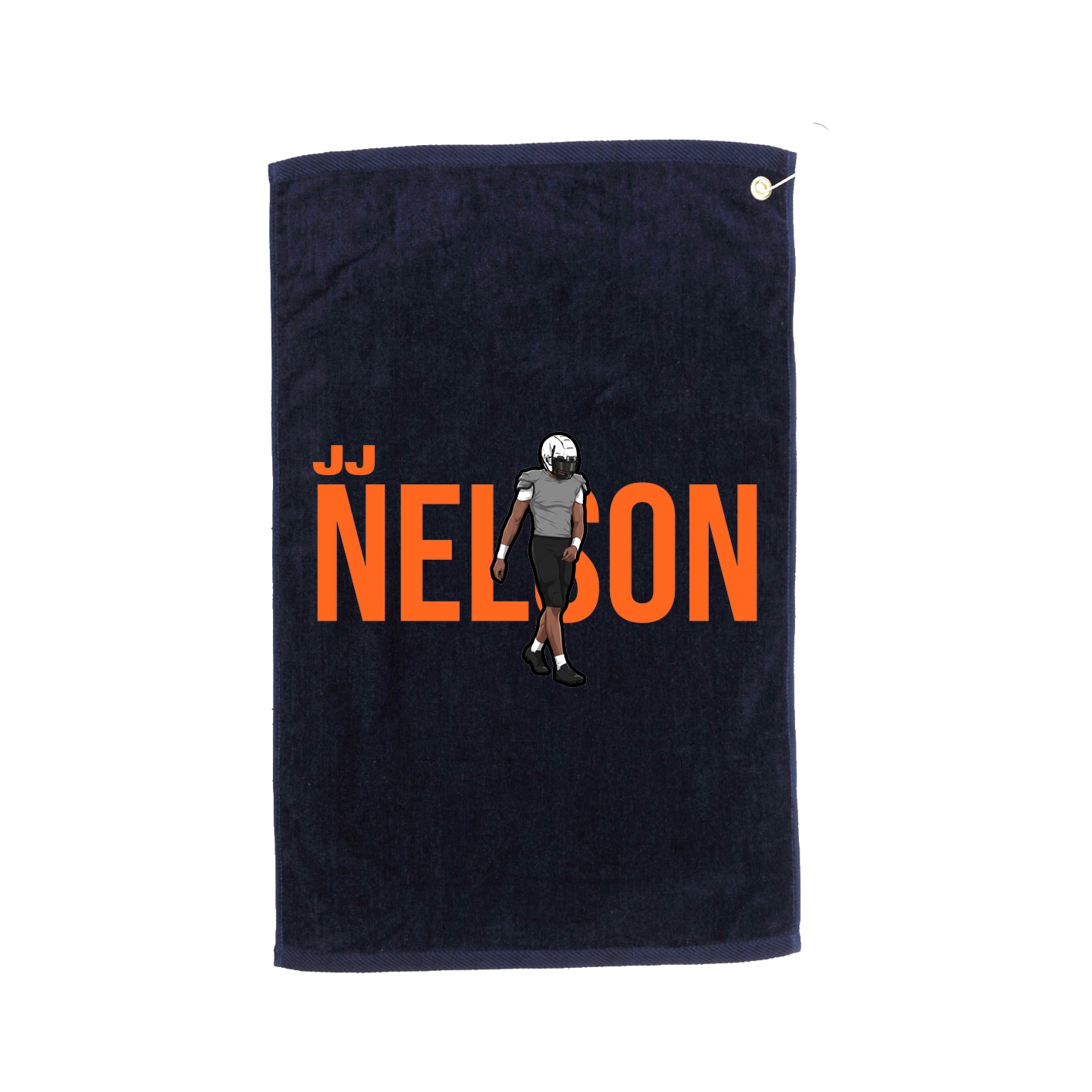 Golf Towel — Player Name in Navy
