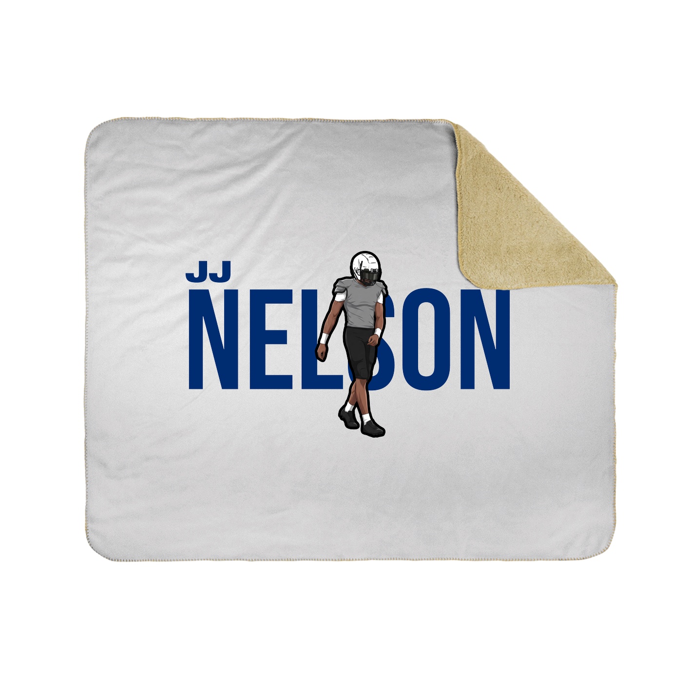 Throw Blanket — Player Name in White