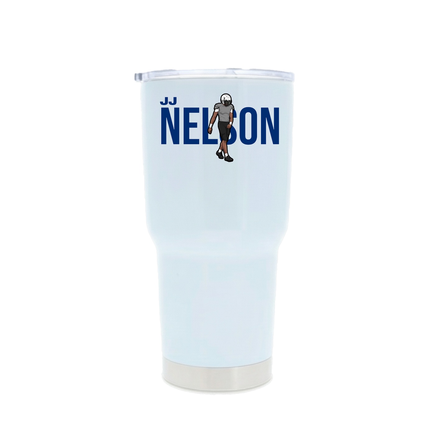 30oz Stainless Steel Tumbler — Player Name in White