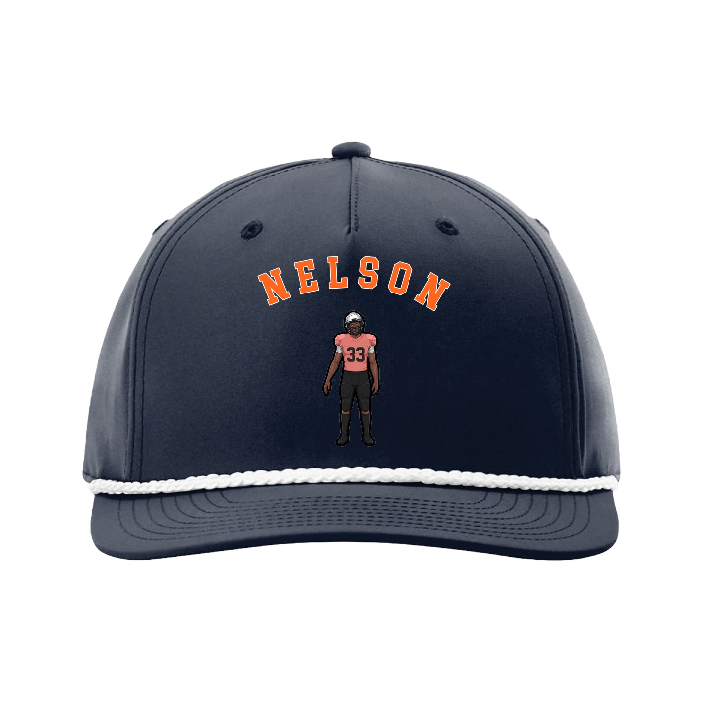 Five-Panel Classic Rope Cap — Shirsey Arch in Navy