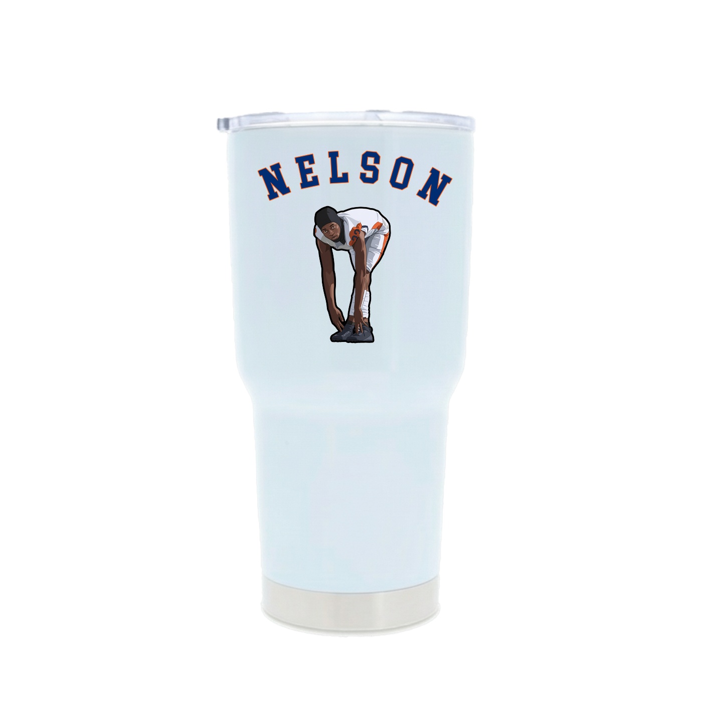 30oz Stainless Steel Tumbler — Shirsey Arch in White