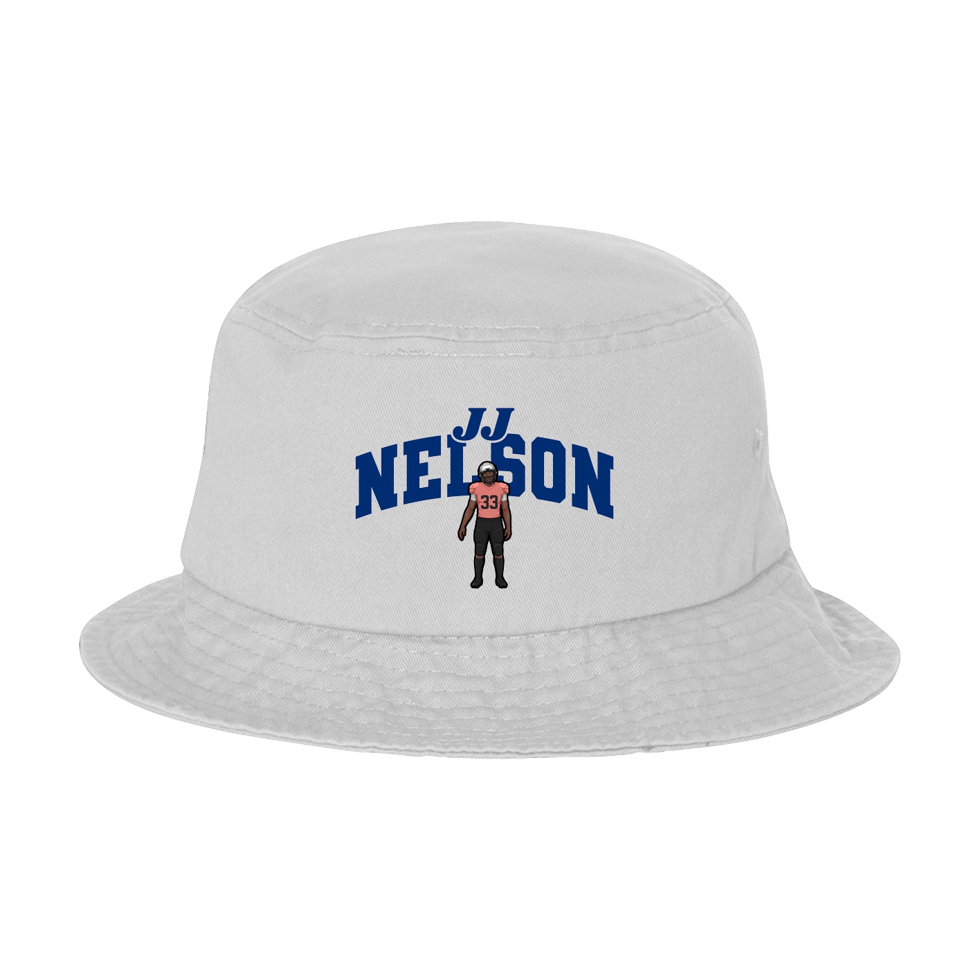 Bucket Cap — Signature Arch in White