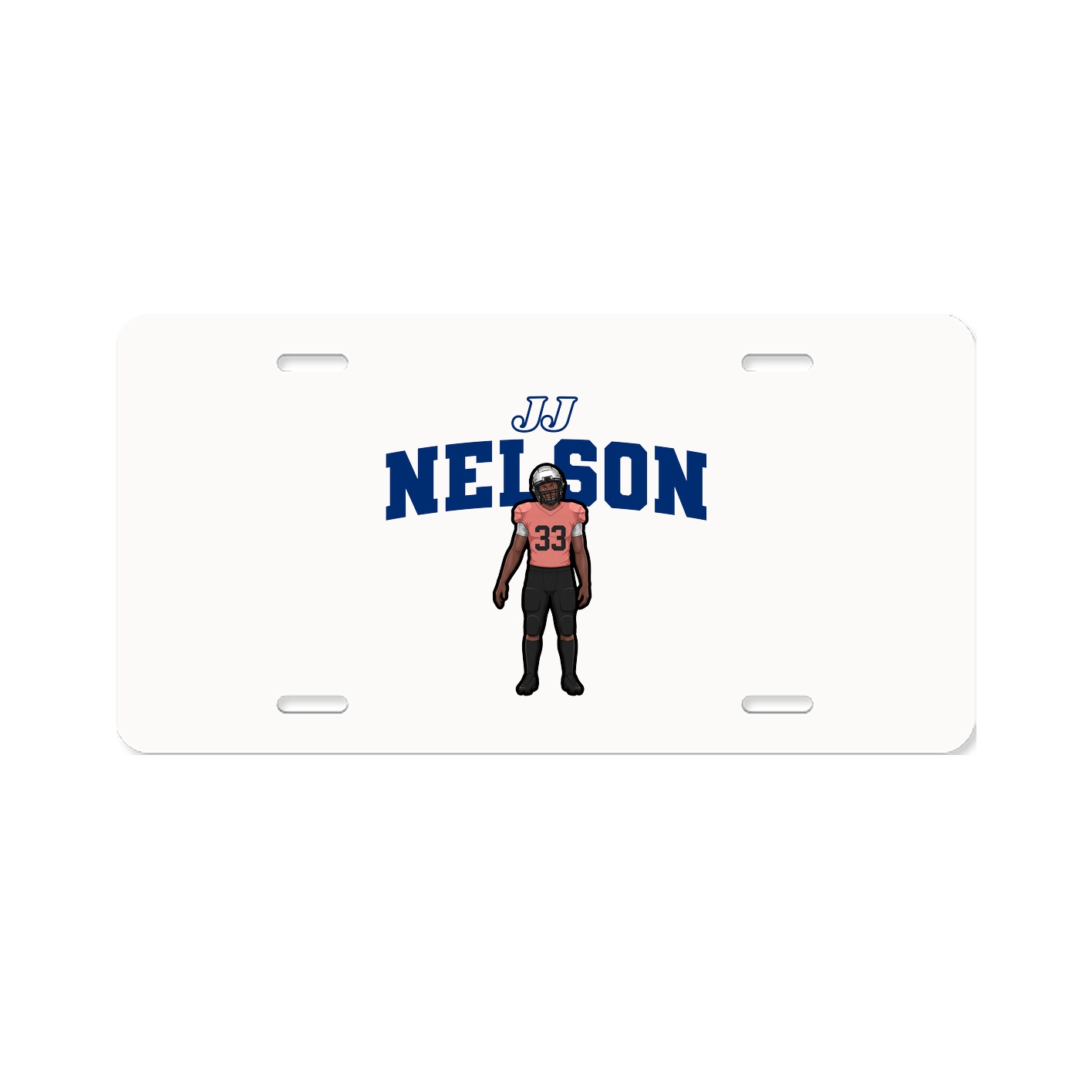 License Plate — Name Arch in Classic