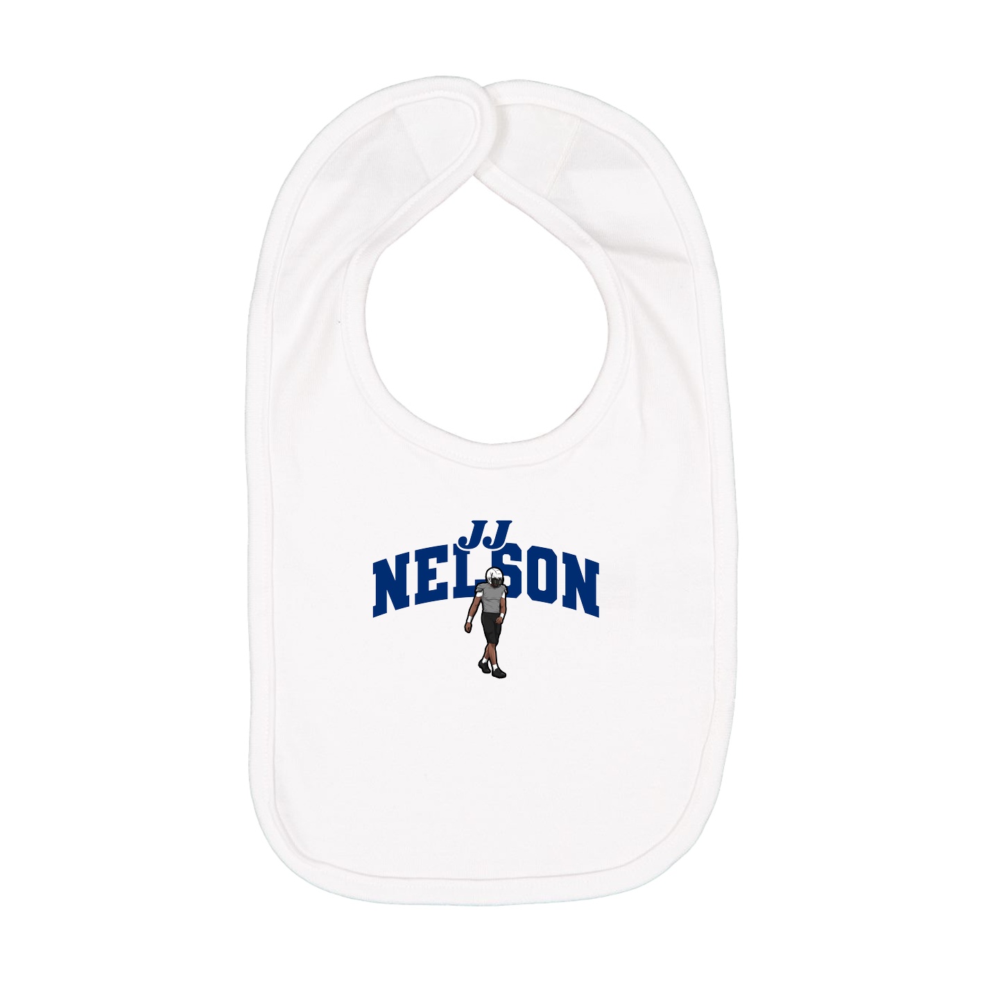 Infant Bib — Signature Arch in White