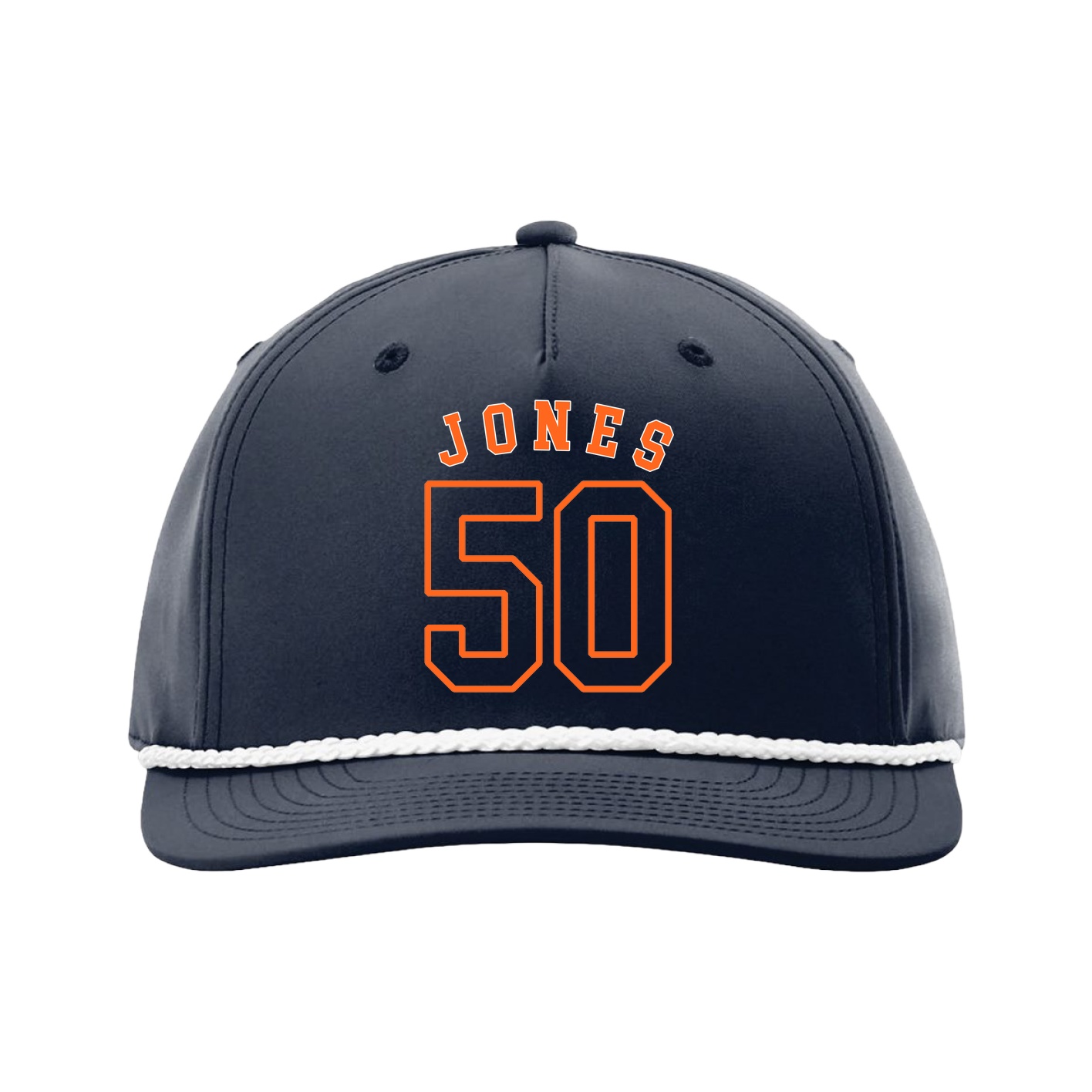 Five-Panel Classic Rope Cap — Shirsey Arch in Navy