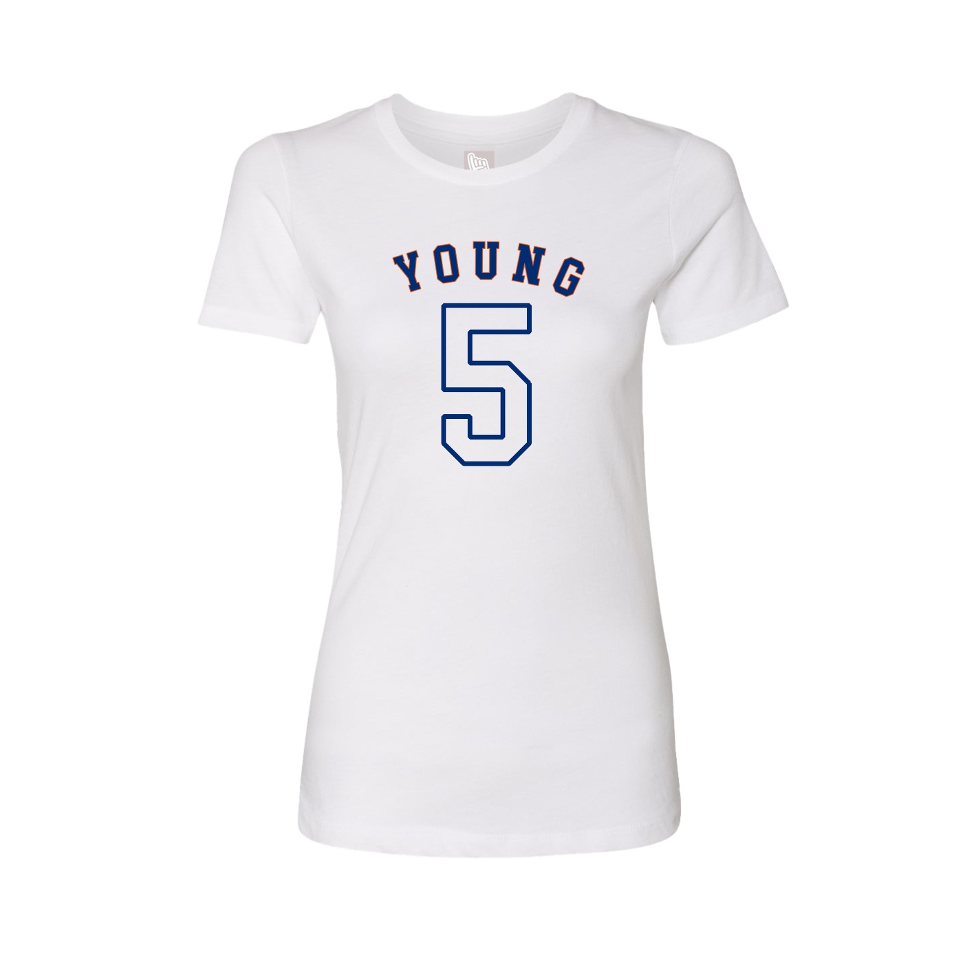 Fitted Women's Tee — Shirsey Arch in White