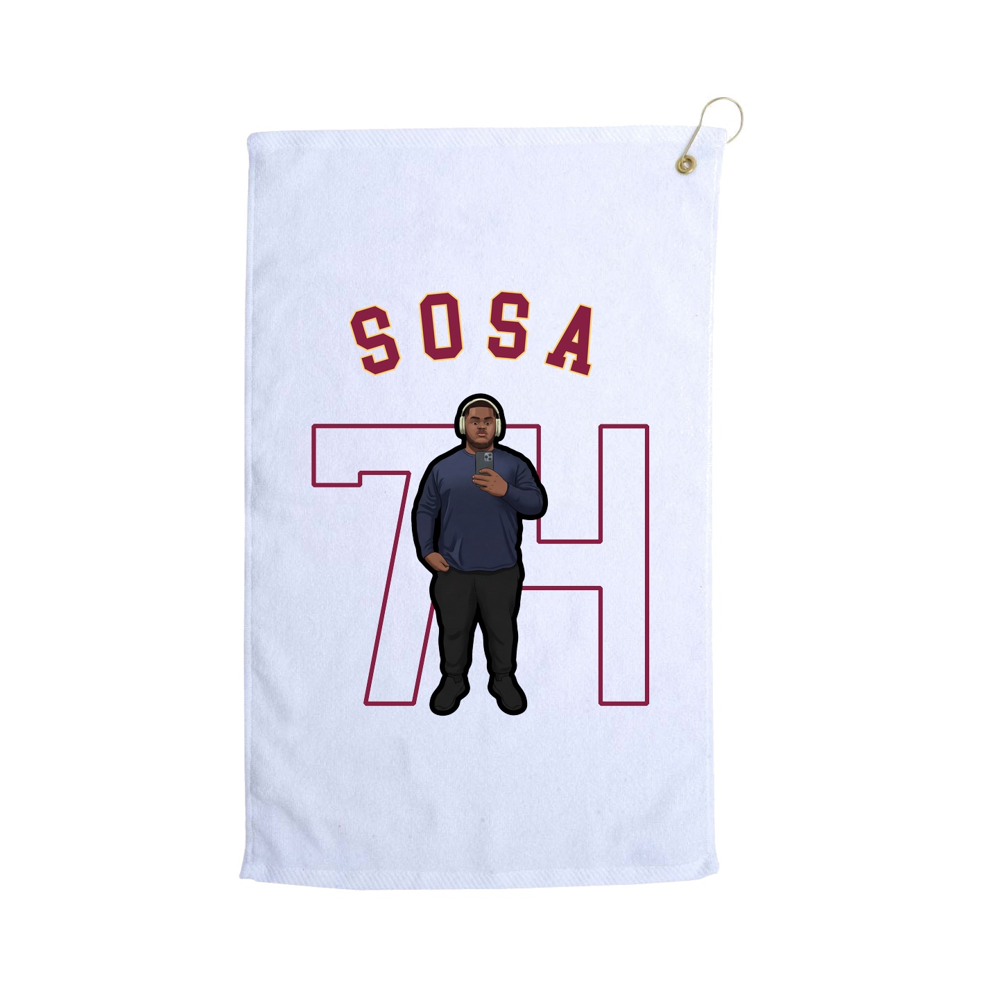 Golf Towel — Shirsey Arch in White