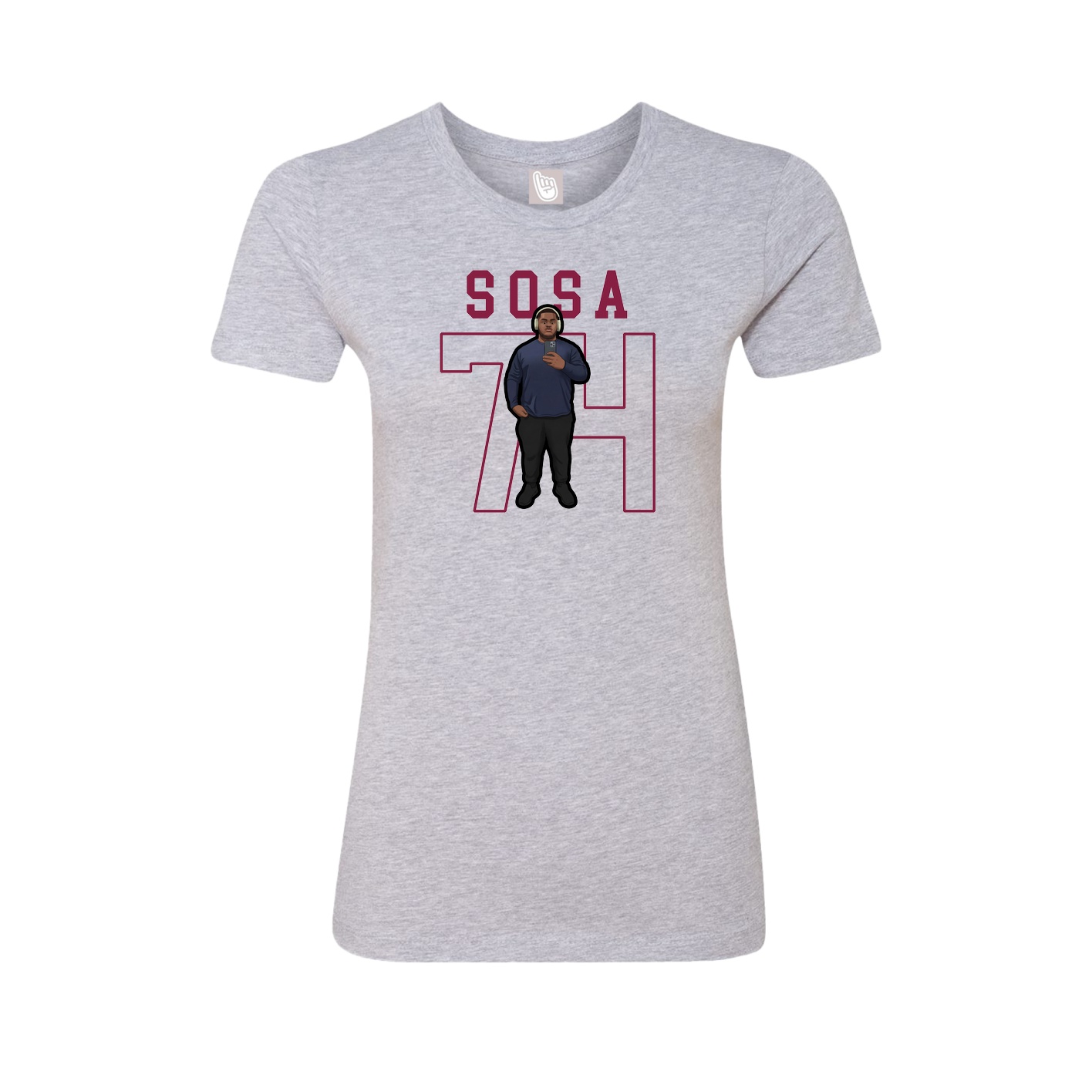Fitted Women's Tee — Shirsey in Grey
