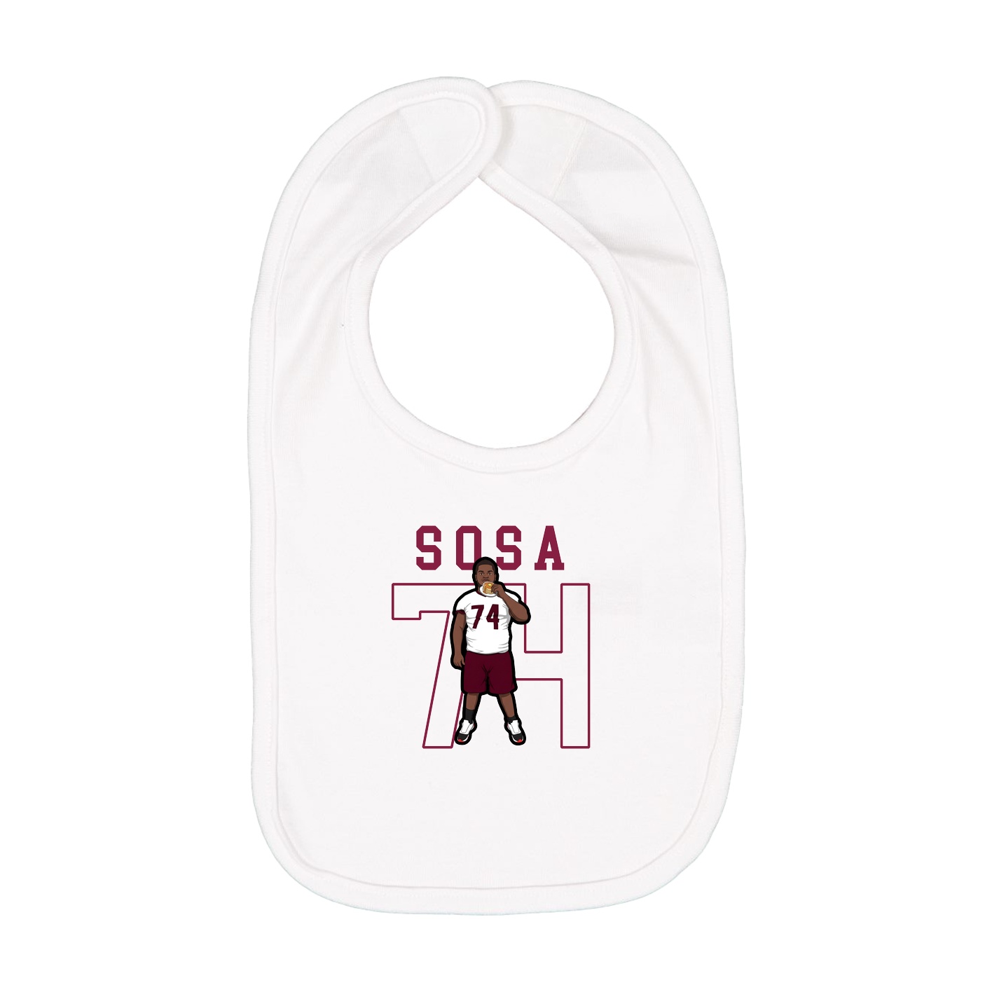 Infant Bib — Shirsey in White