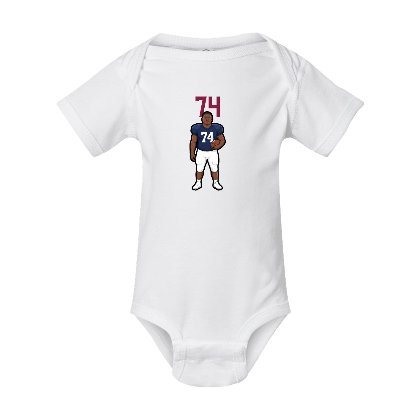 Baby Onesie — Number Top in White