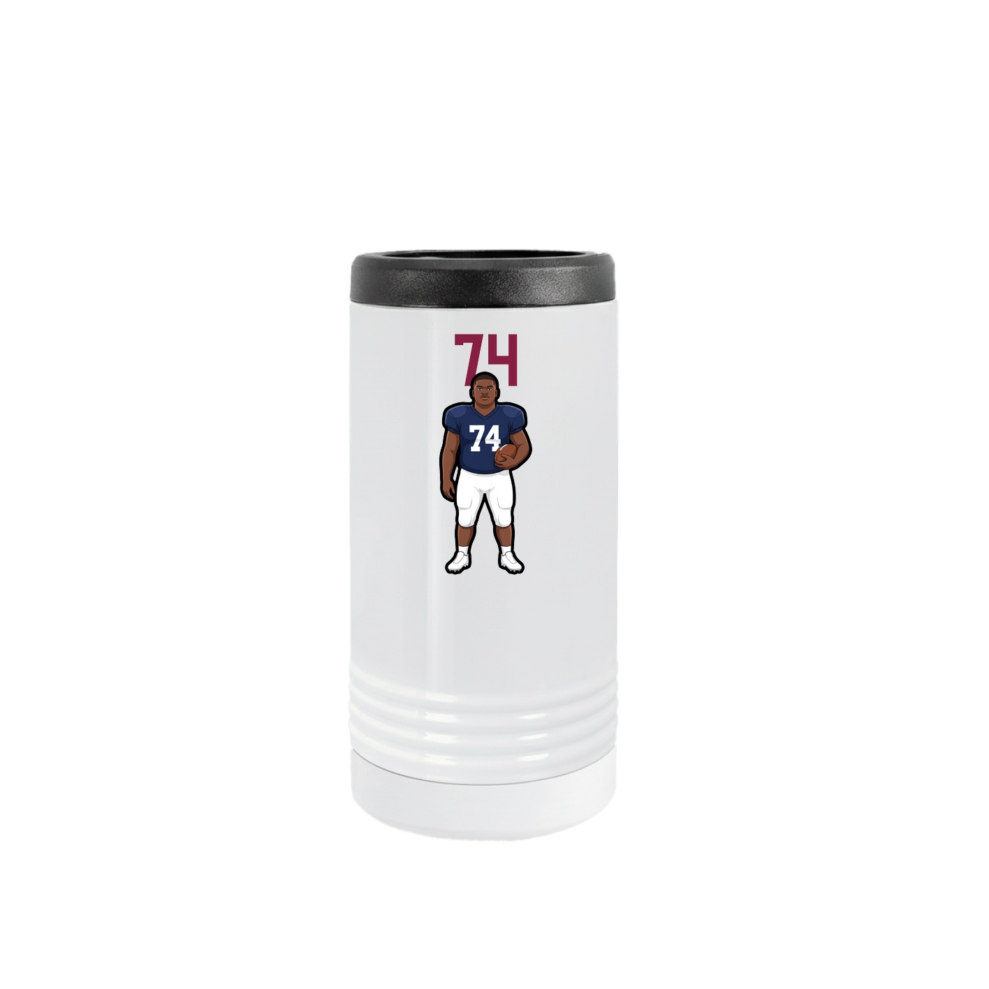 Slim Beverage Holder — Number Top in White