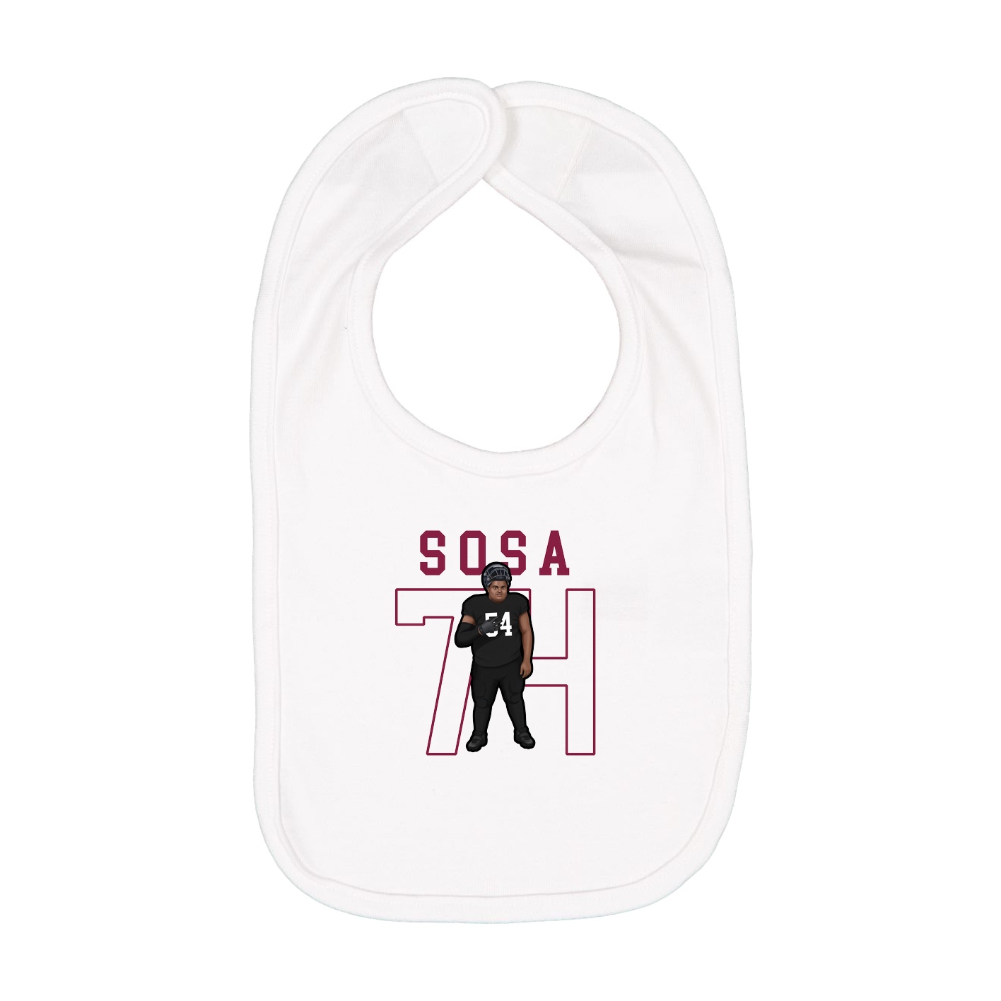 Infant Bib — Shirsey in White