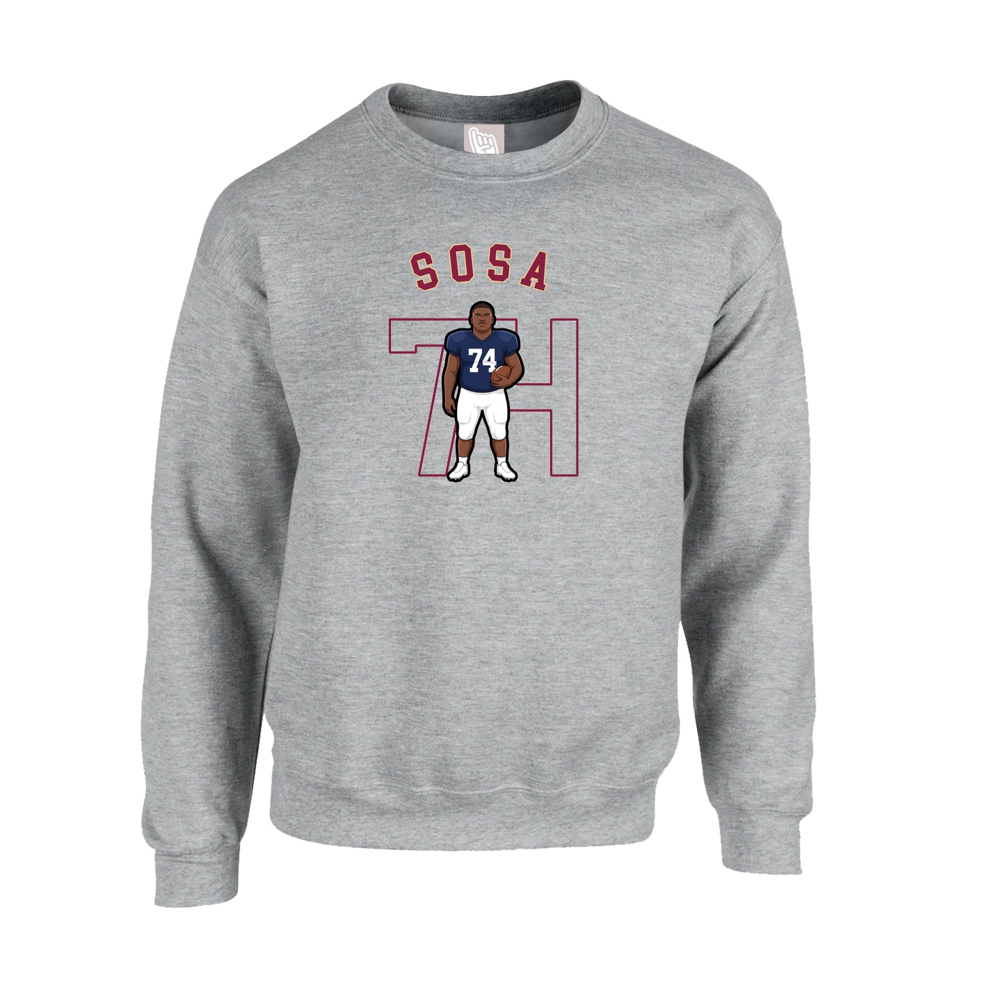 Fleece Crew — Shirsey Arch in Grey