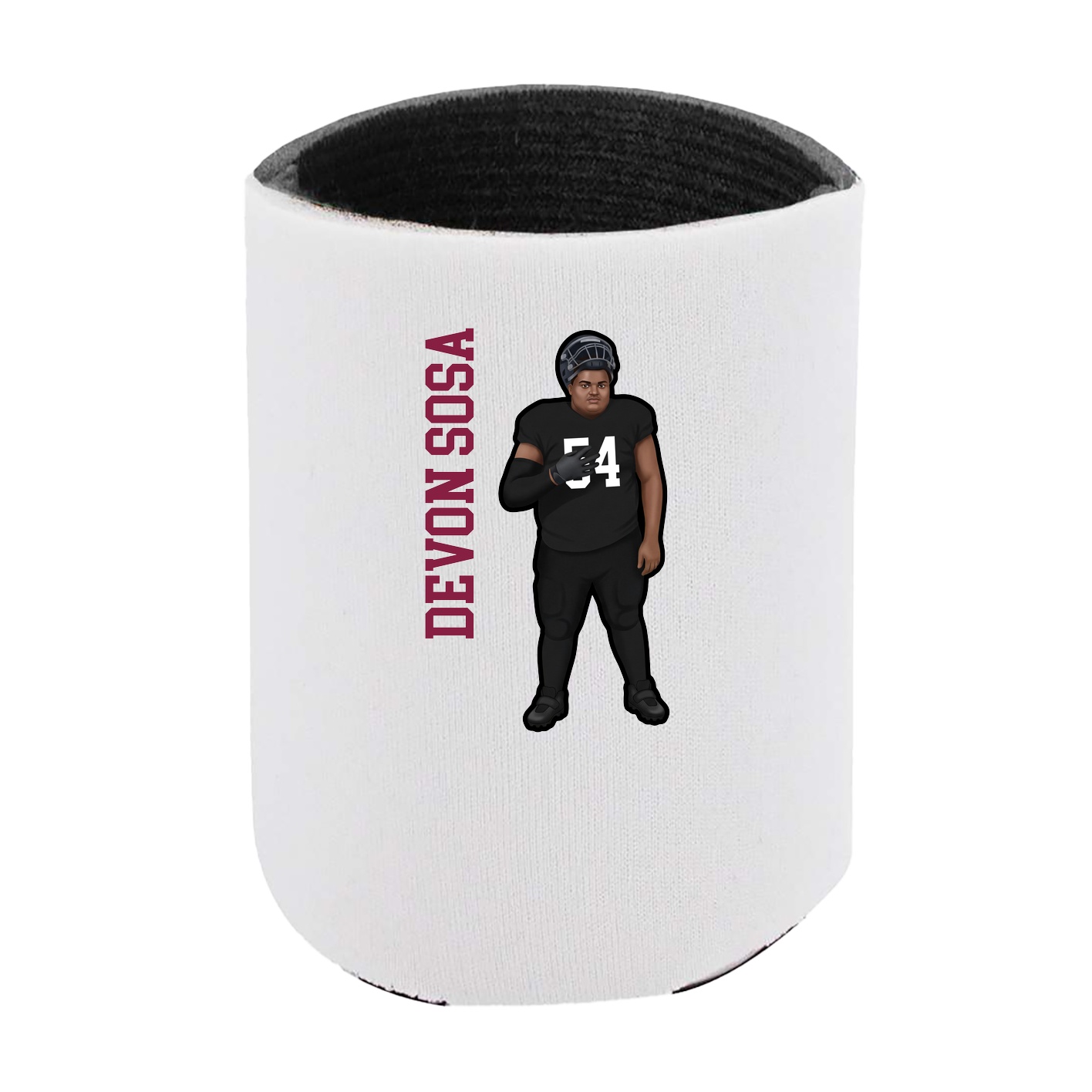 Can Holder — Name Vertical in White