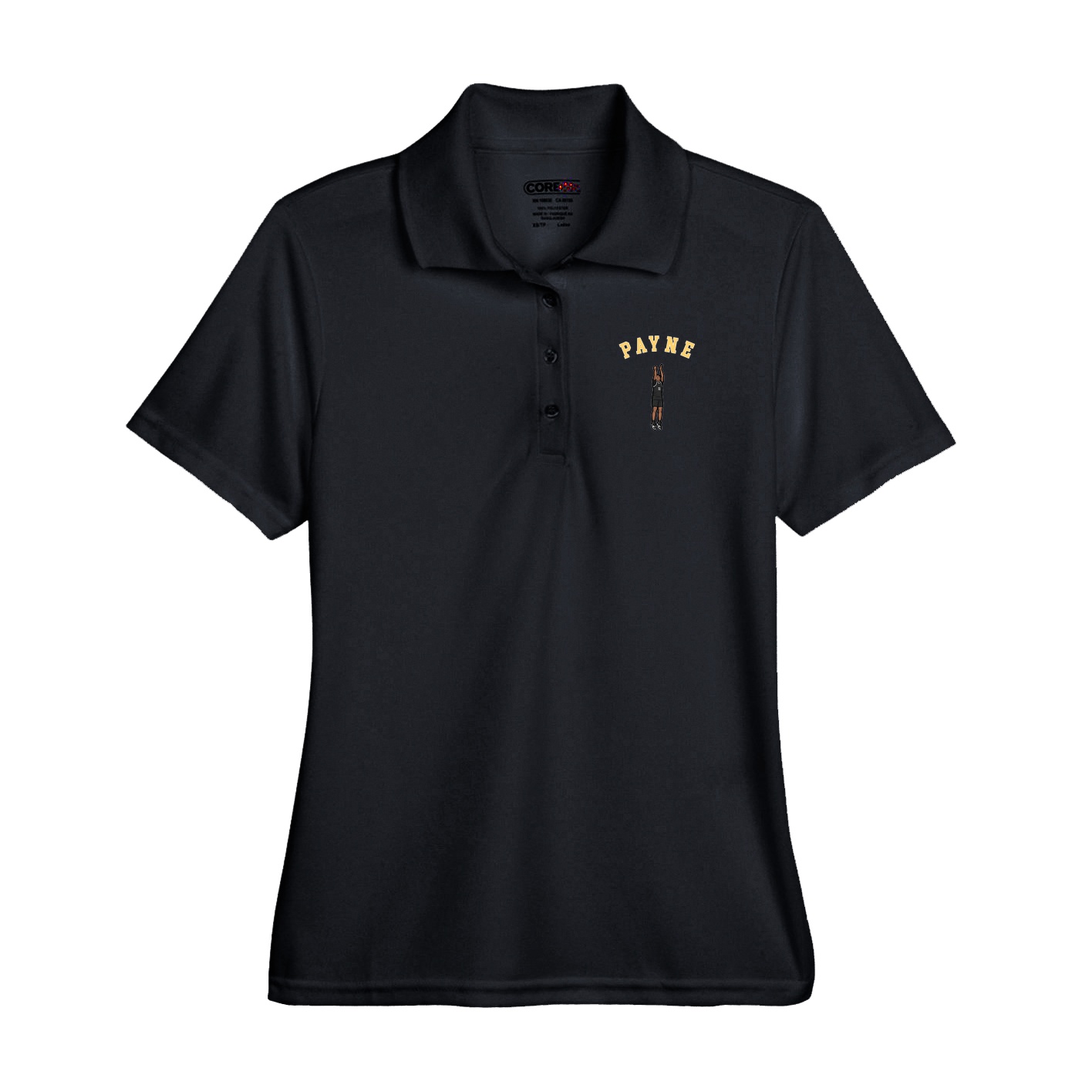 Performance Polo — Shirsey Arch in Black