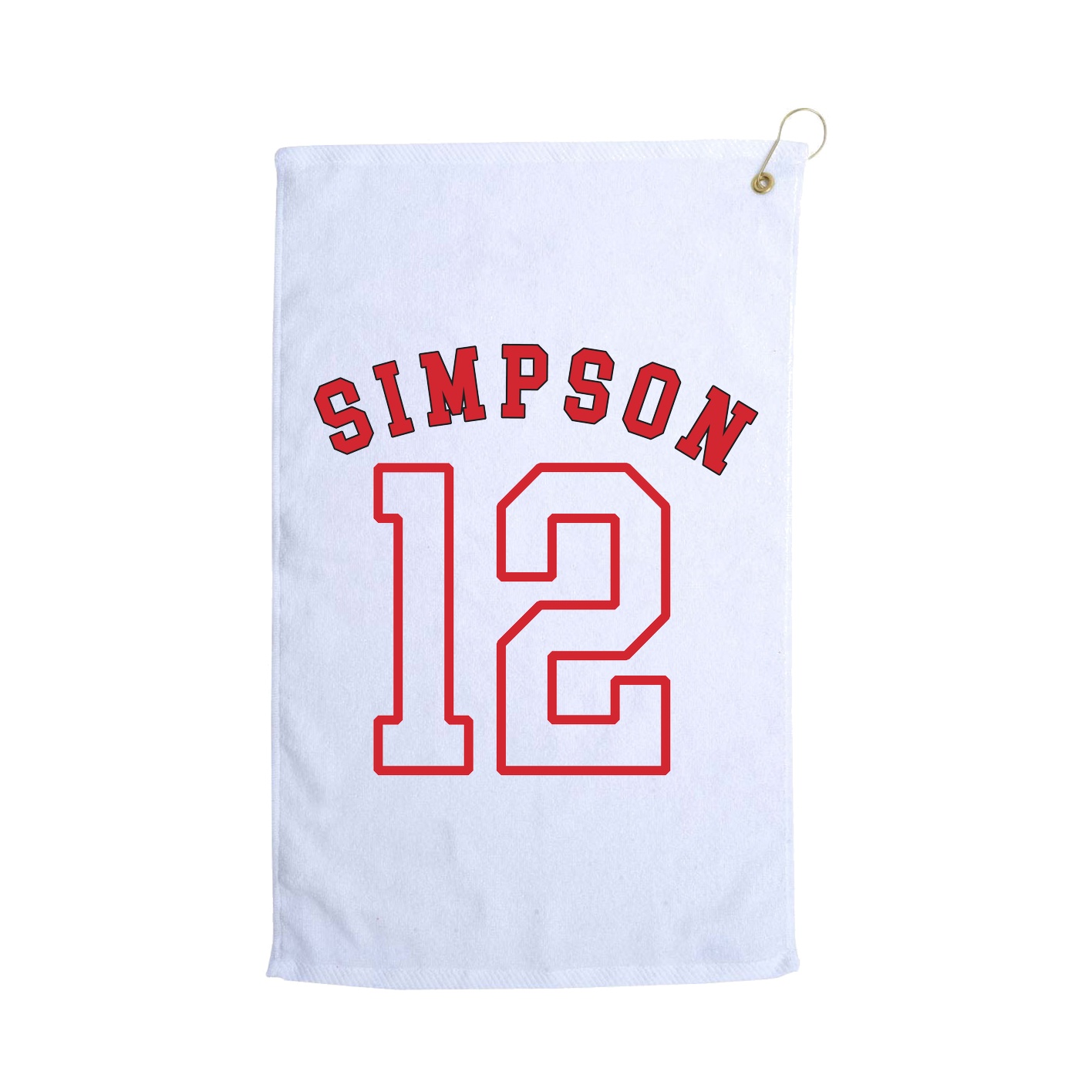 Golf Towel — Shirsey Arch in White