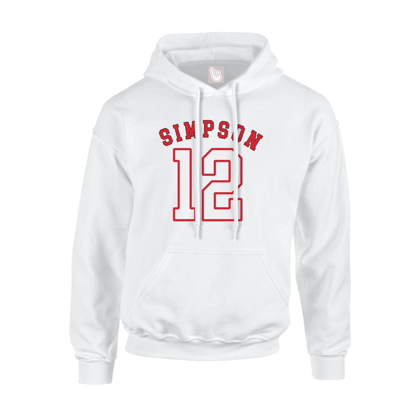 Youth Hoodie — Shirsey Arch in White