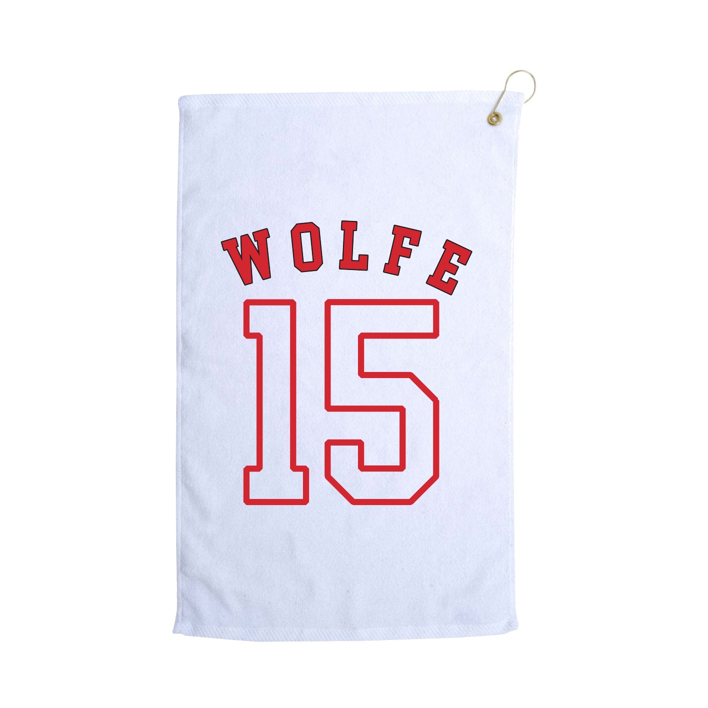 Golf Towel — Shirsey Arch in White