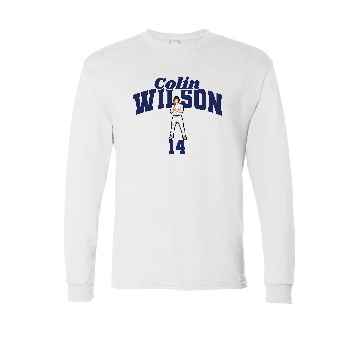 Long Sleeve Tee — Signature Arch in White