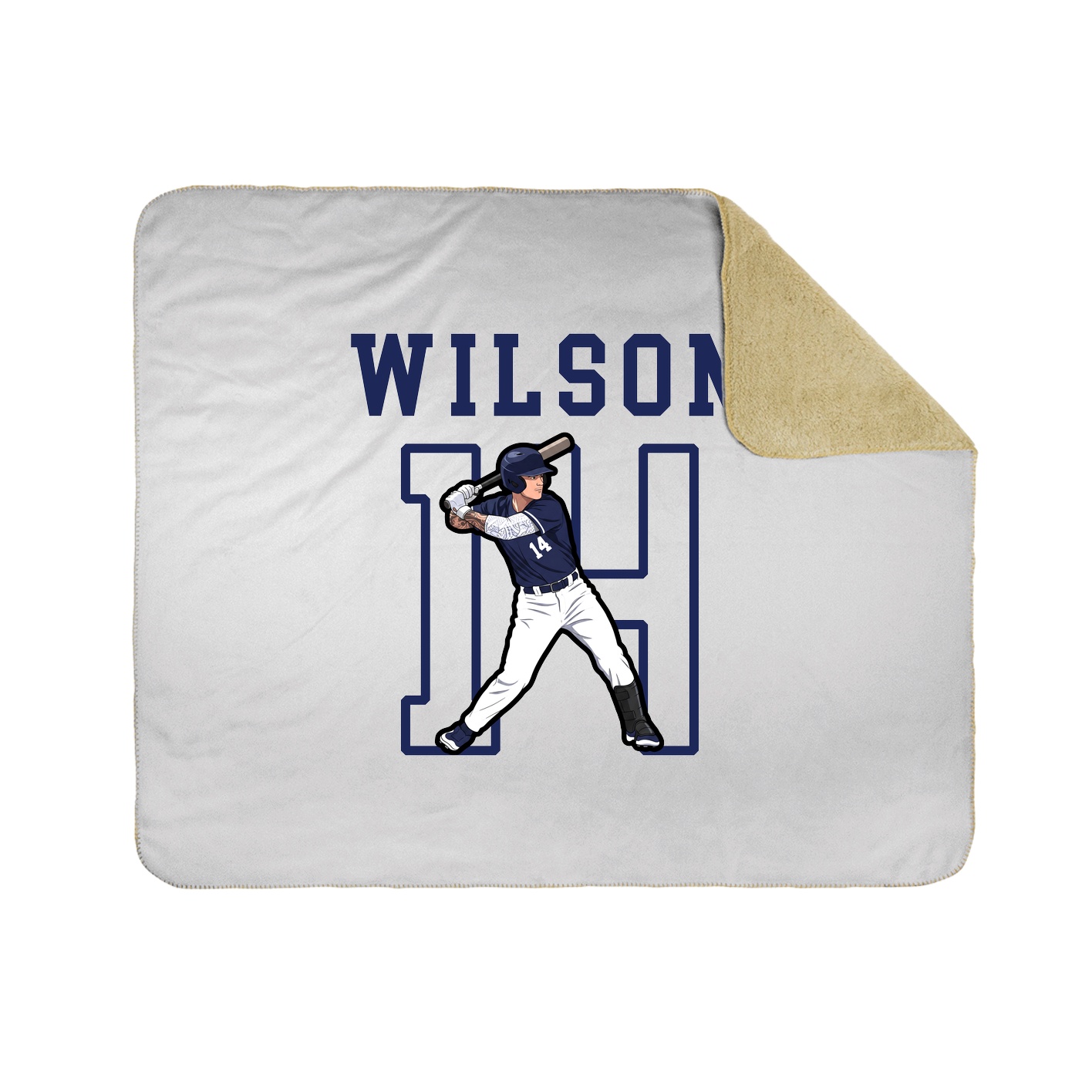 Throw Blanket — Shirsey in White