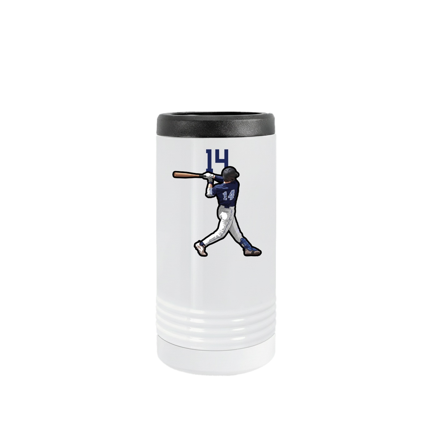Slim Beverage Holder — Number Top in White