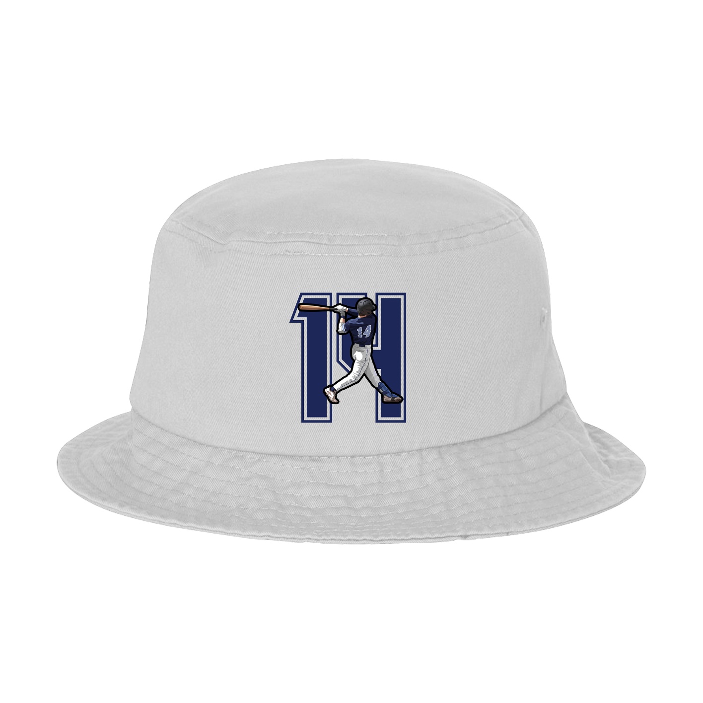 Bucket Cap — Number in White