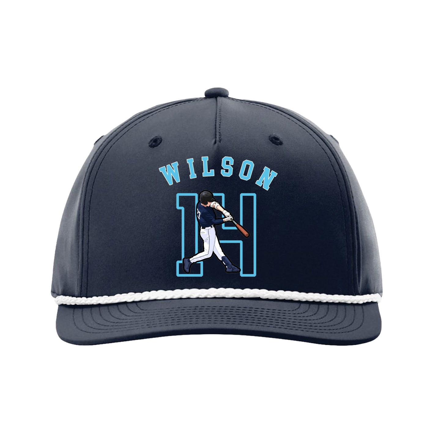 Five-Panel Classic Rope Cap — Shirsey Arch in Navy