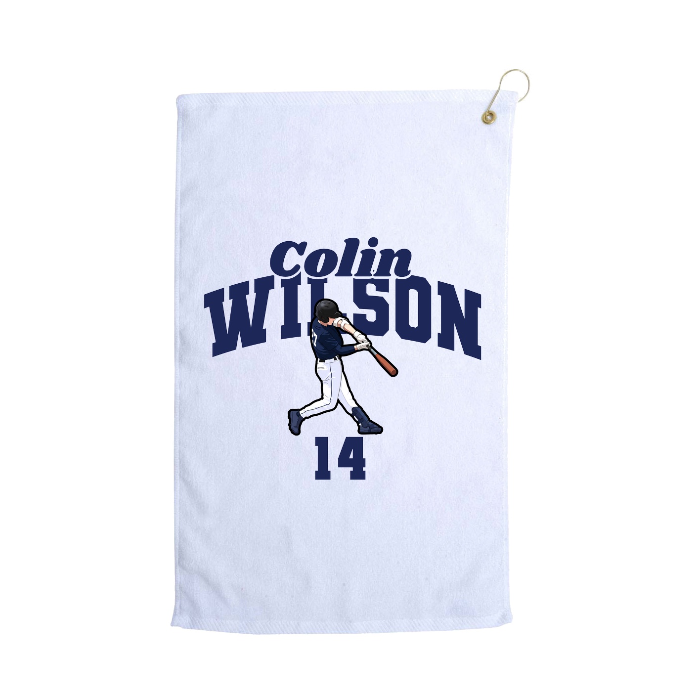 Golf Towel — Signature Arch in White