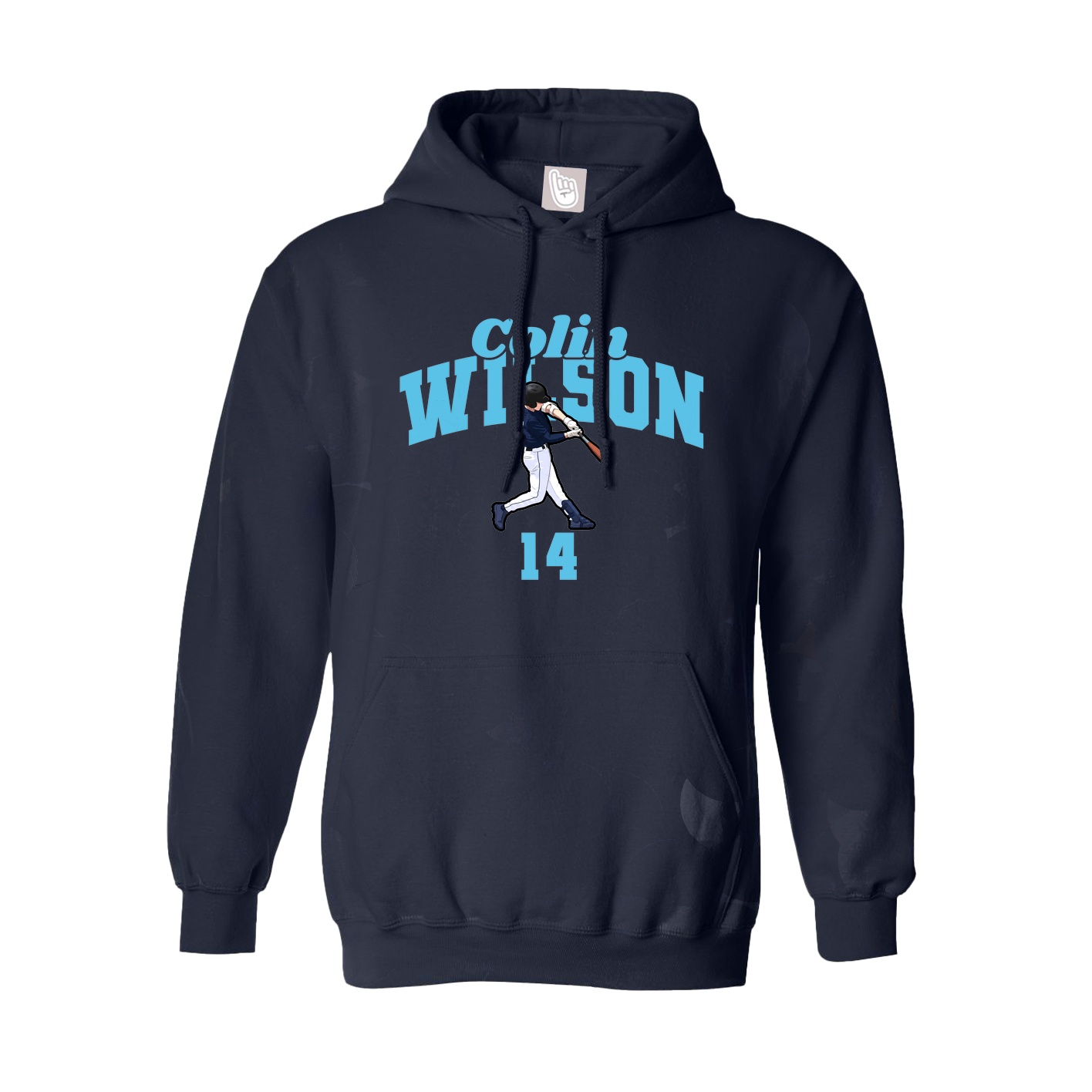 Hoodie — Signature Arch in Navy