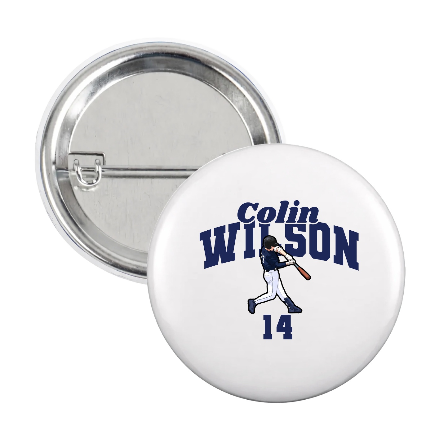 Game Day Button — Signature Arch in White