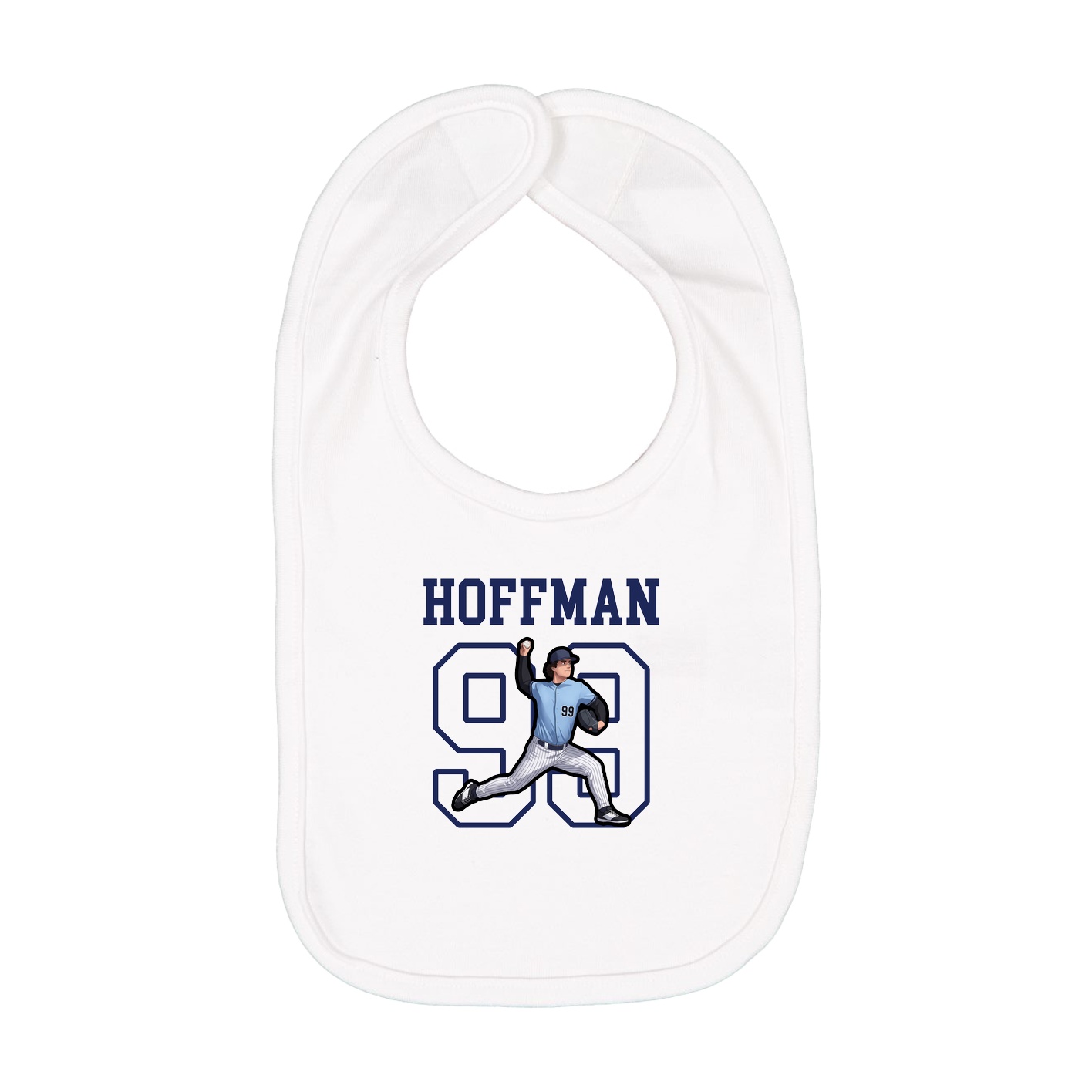 Infant Bib — Shirsey in White