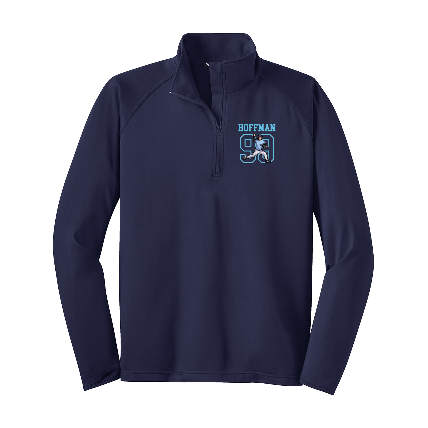 Q-Zip Pullover — Shirsey in Navy