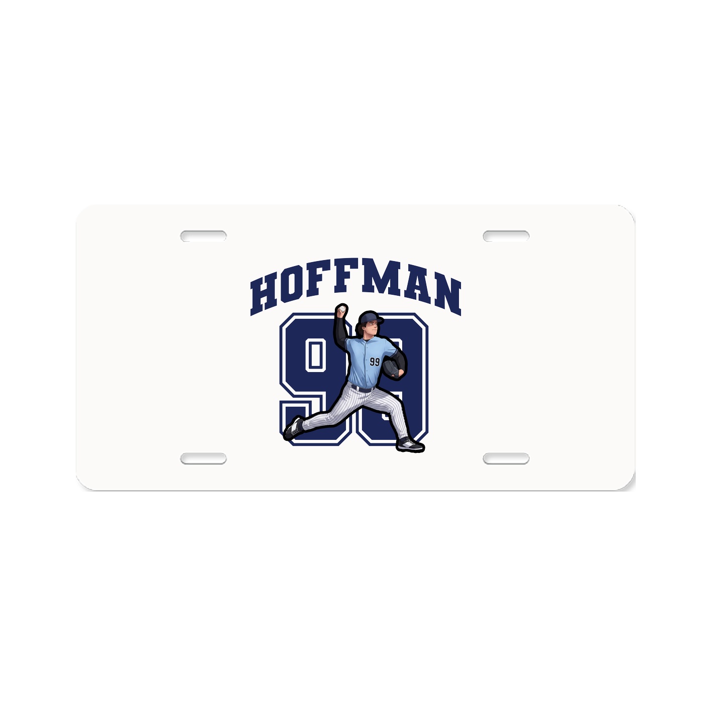 License Plate — Number in Classic