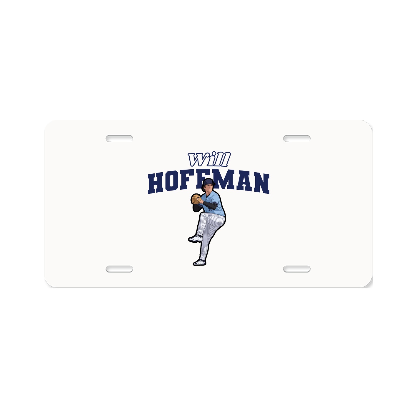 License Plate — Name Arch in Classic