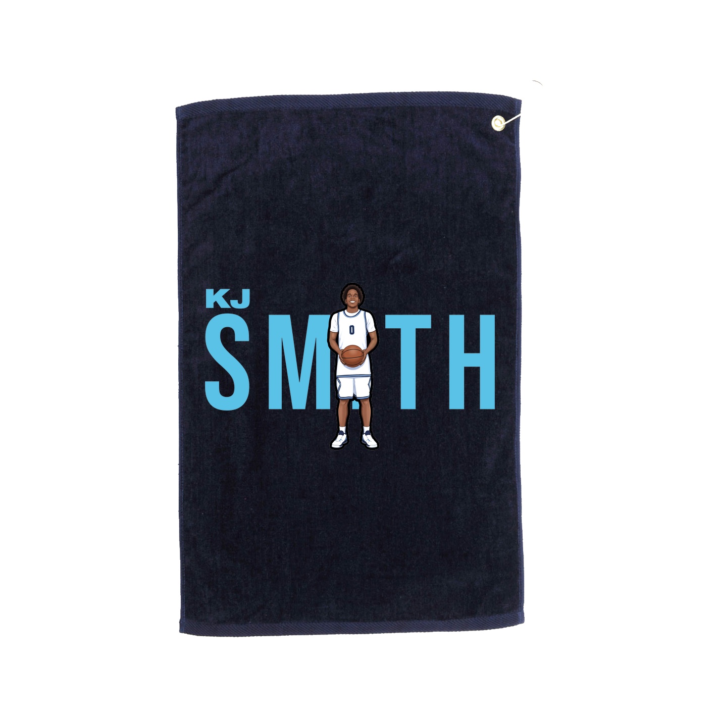 Golf Towel — Player Name in Navy