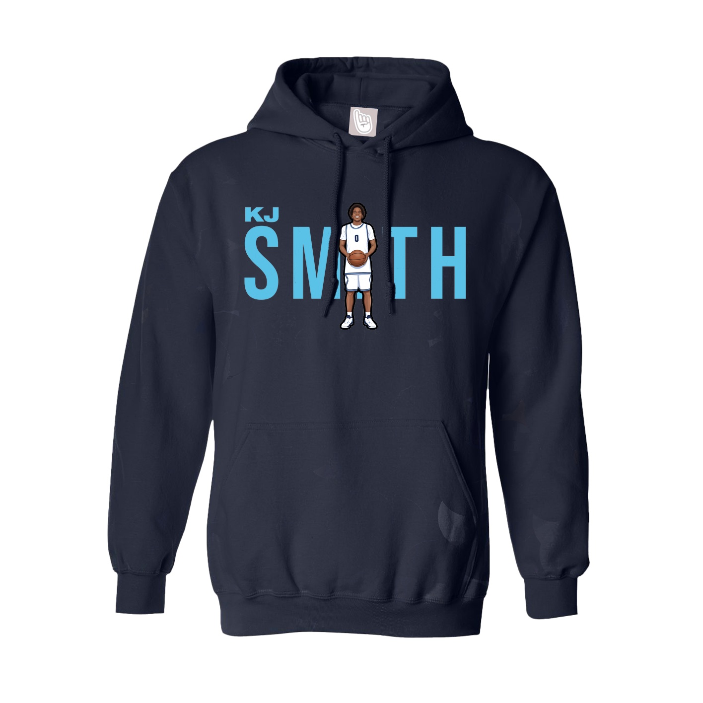 Youth Hoodie — Player Name in Navy